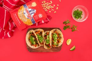 Tacos de soja texturizada